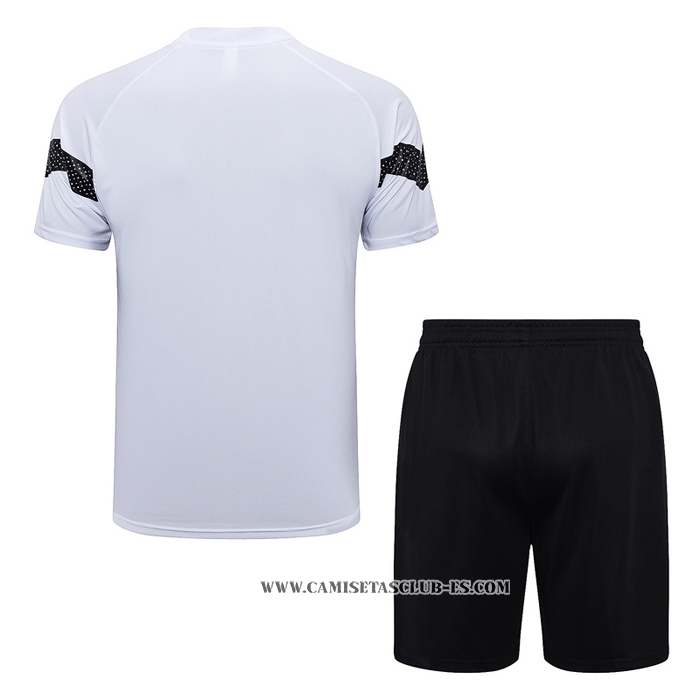 Chandal del Borussia Dortmund 22-23 Manga Corta Blanco - Pantalon Corto